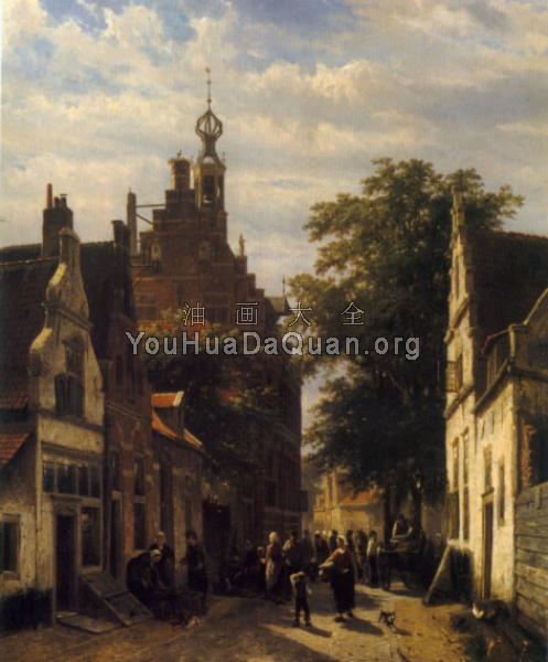 Street Scene - 科内利斯·斯普林格